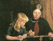 Michael Ancher julenissen star model Germany oil painting artist